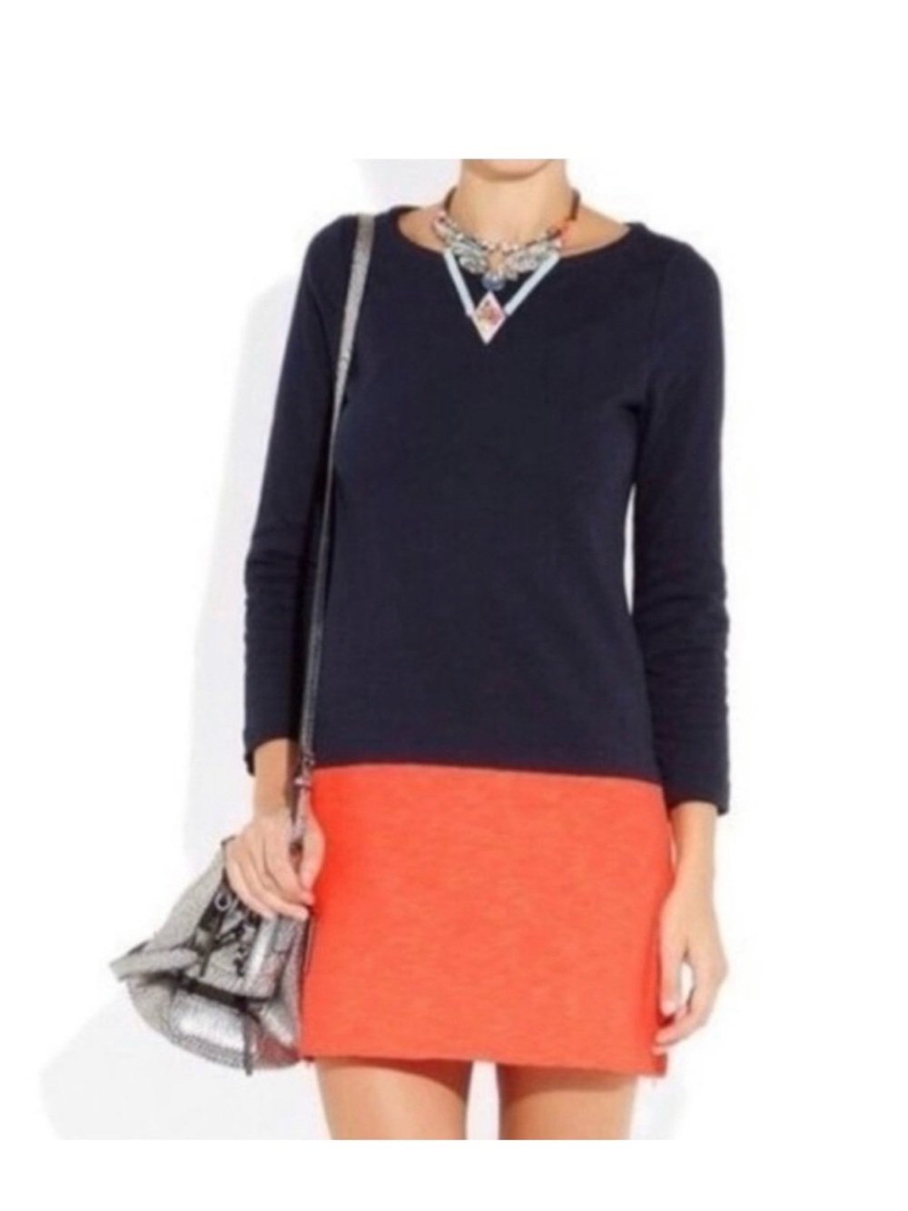 J. Crew Maritime Color blocked Shift Dress